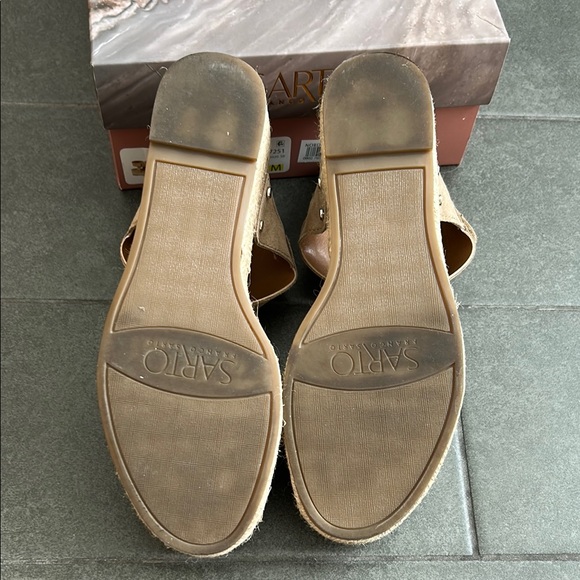 Sarto by Franco Sarto Women's Tan Suede Sandals - Picture 6 of 6